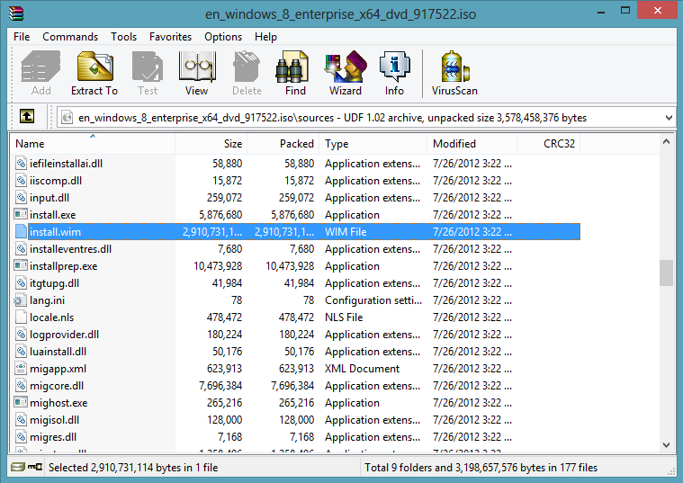 Скачать файл install wim windows 8