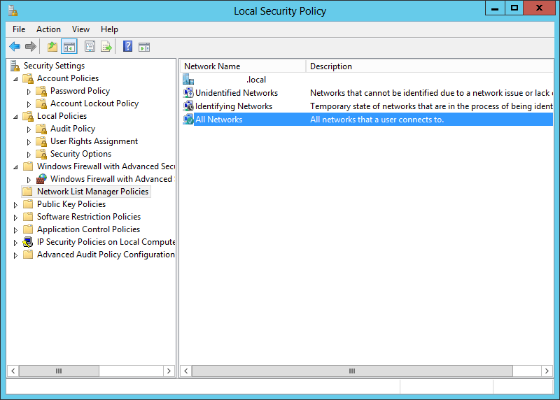 Set Server 2012 Network Location Stepping Forward